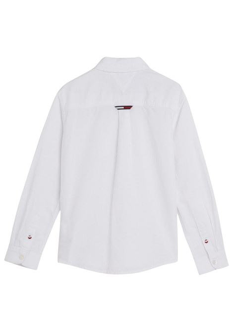 Camicia bambino bianca in cotone TOMMY HILFIGER | KB0KB08142/MOBIANCO